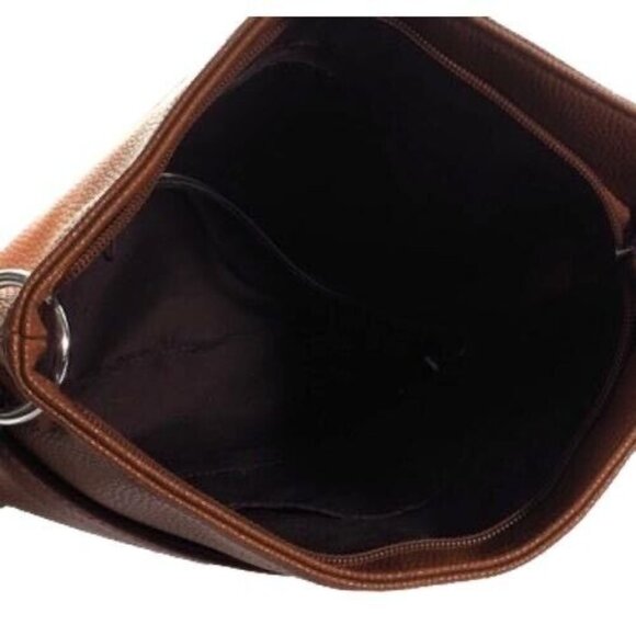 Franco Sarto Womens Purse Saddlebag Brown Cognac Shoulder Strap Handbag - Picture 7 of 9